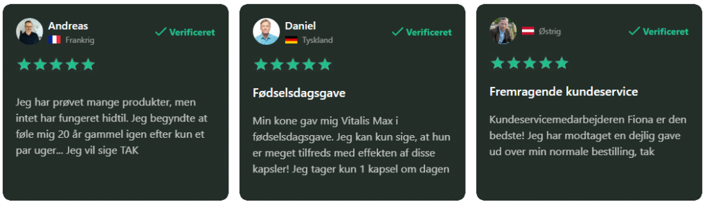 Vitalis Max anmeldelser
